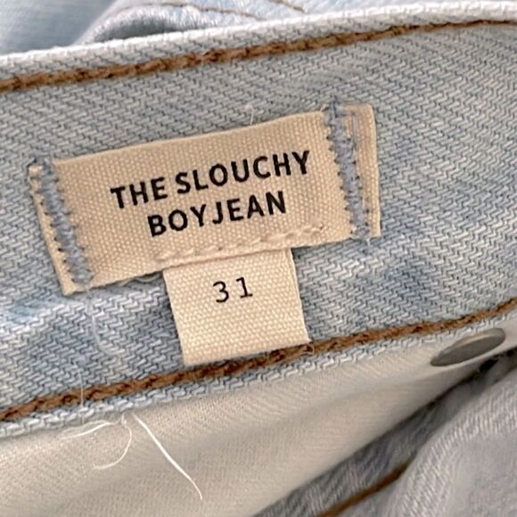 Madewell NWT The Slouchy Boyjean Size 31 Ripped Edition in Wrightlane Wash - Picture 11 of 11